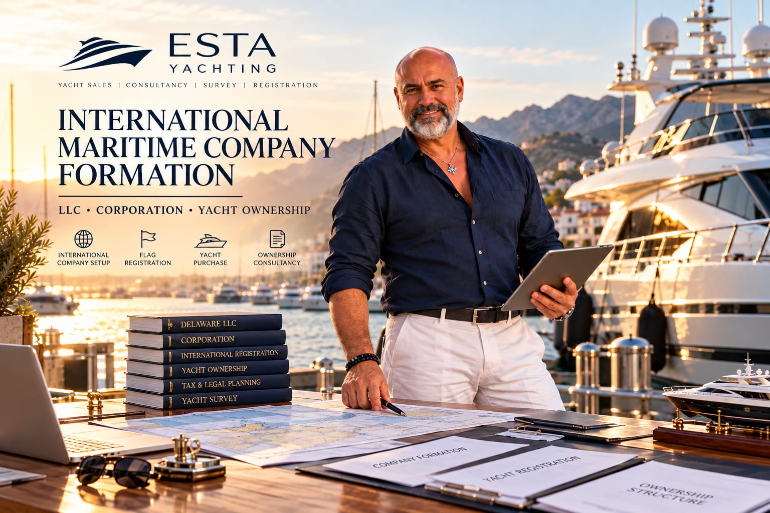 International Maritime Company Formation and Delaware LLC Corporation Setup for Yacht Ownership